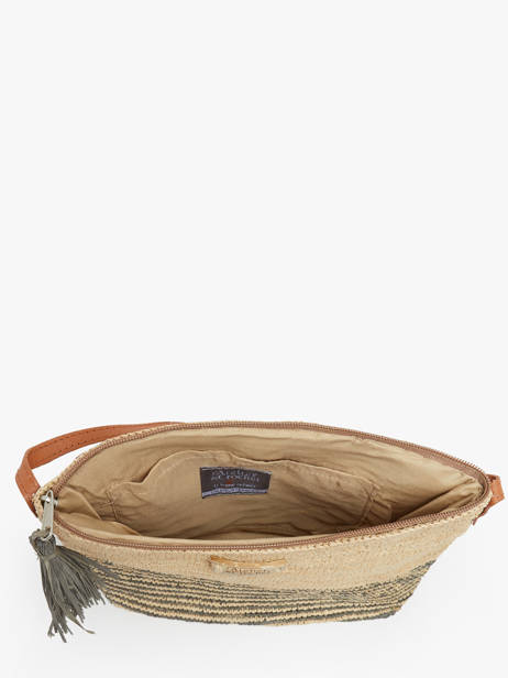 Cross Body Tas L'atelier Du Crochet Raphia Le voyage en panier Beige l'atelier du crochet AM753 ander zicht 3